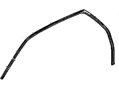GM 10351048 Weatherstrip Assembly, Front & Rear Side Door Upper Auxiliary