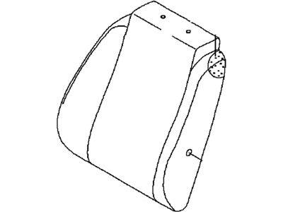 GM 96807794 Protector,Passenger Seat Back Cushion Pad *Black