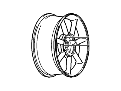 Cadillac Eldorado Spare Wheel - 9594858