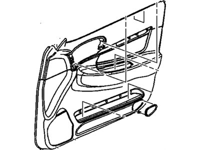 GM 15147045 Trim Assembly, Front Side Door, Lh *Pewter R