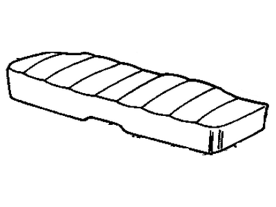 GM 16778923 Cover Assembly, Rear Seat Cushion Red Bordeaux