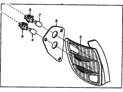 GM 88969947 Lamp,Tail