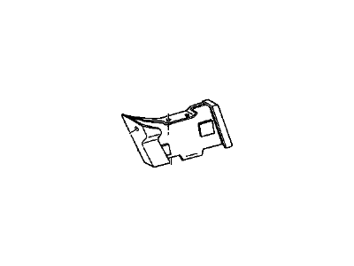 GM 15690715 Cover, Intermediate Seat Leg Trim *Dark Red