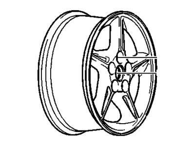 GM 9592933 Wheel Rim, 16X7 Aluminum *Aluminum