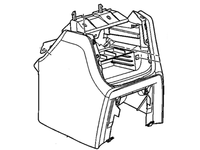 15072005 GM Extension Assembly, Front Floor Console *Graphite Illustration 1 of 1