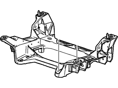 2011 Chevrolet Corvette Rear Crossmember - 25795639