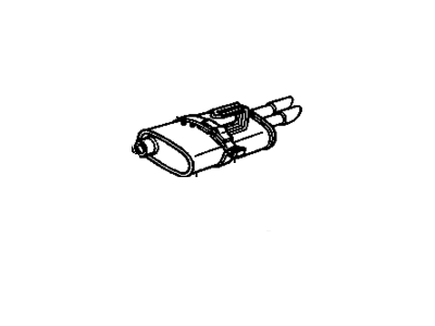 GM 22583543 Exhaust Muffler Assembly (W/ Tail Pipe)