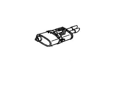 GM 22545541 Muffler Assembly W/Tailpipe