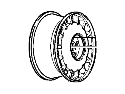 GM 9592893 Wheel Rim, 16X7X43 Aluminum Chrome *Chrome