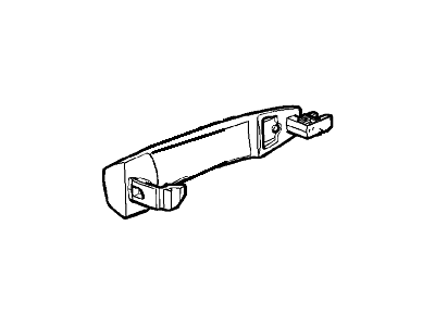 GM 22848471 Handle Assembly, Rear Side Door Outside *Service Primer