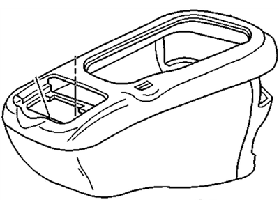 GM 15027261 Compartment Assembly, Front Floor <Use 1C1J*Gray M