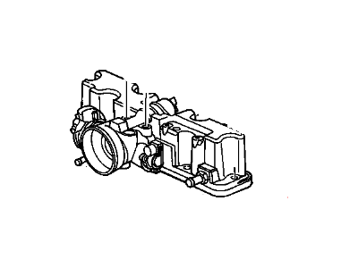 GM 17096170 Manifold Assembly, Upper Intake (W/ Throttle Body)