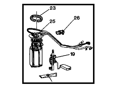 1997 Oldsmobile Achieva Fuel Pump - 19179624