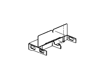 GM 10347607 Tray Assembly, Rear Compartment Stowage *Gray D