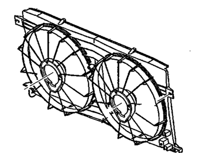 2005 Pontiac Bonneville Fan Shroud - 12487606