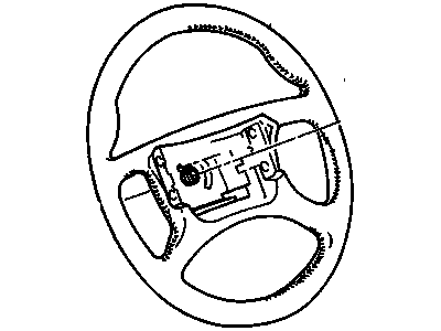 1991 Pontiac Bonneville Steering Wheel - 17987372