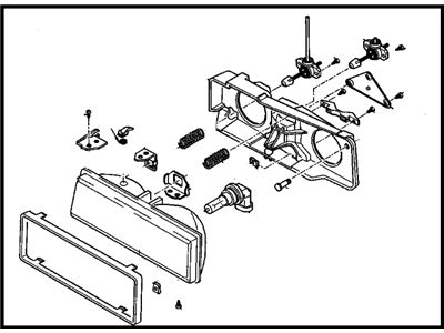 GM 16515791 Headlamp Capsule Assembly, (L/H)