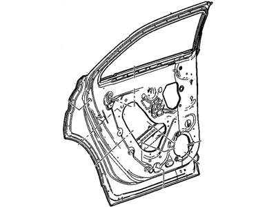 GM 23376623 Door Assembly, Rear Side (Lh)
