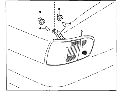 GM 94848574 Lamp,Front Side Marker(RH)