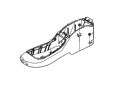 GM 15177857 Console Assembly, Front Floor *Pewter R