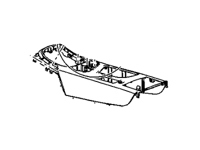 GM 22831976 Console Assembly, Front Floor Upper *Cocoa