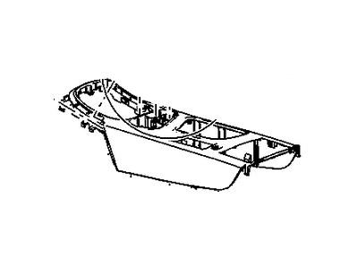 GM 22831975 Console Assembly, Front Floor Upper *Black