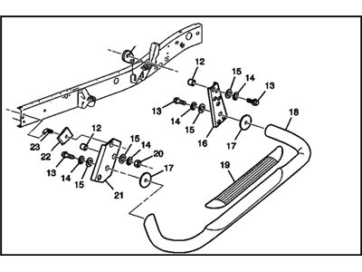 GM 19156550 Step Pkg,Splash Guard & Tubular Assist (8.2*Install 1.6