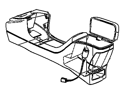 GM 22599164 Console Assembly, Front Floor *Graphite