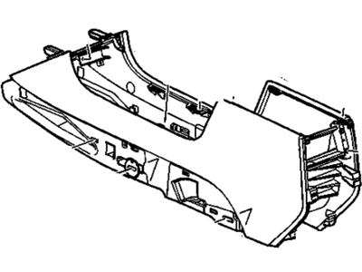 GM 20923449 Console Assembly, Front Floor *Titanium