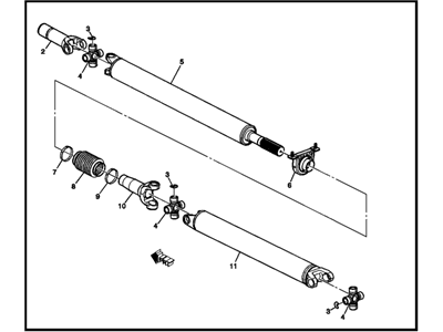 2002 Chevrolet Suburban Drive Shaft - 15713668