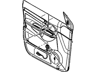 GM 10328043 Panel Assembly, Front Side Door Trim *Neutral L