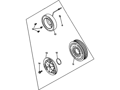 GM 97010155 Clutch Asm,A/C