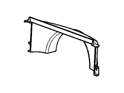 2015 GMC Sierra Fan Shroud - 23375455