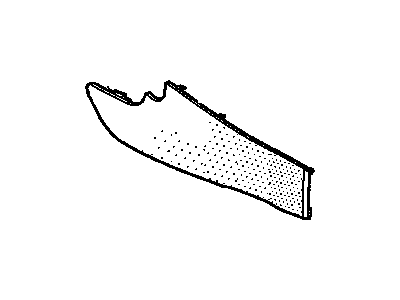 25699631 GM Panel Assembly, Front Floor Console Side Trim *Medium Duty Dark Pewter Illustration 1 of 1