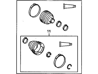 GM 19204684 Boot Kit,Front Wheel Drive Shaft Tri, Pot & Cv Joint