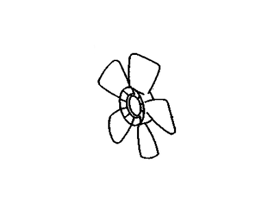 Chevrolet Prizm A/C Condenser Fan - 94854252