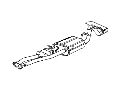GM 15734392 Exhaust Muffler Assembly (W/ Catalytic Converter, Exhaust &*Marked Print