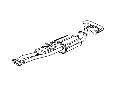 1999 GMC Suburban Exhaust Pipe - 15009715