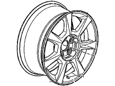 GM 9598544 Wheel Rim, 17X8.0J 48Mm Outside 120X5Xm14 Bellcrank