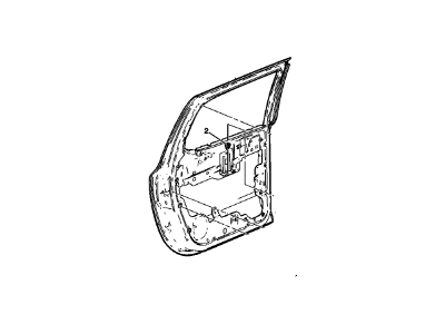 GM 89025267 Door Kit,Rear Side (Z88)(RH)(Seat 158)