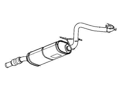 2009 Cadillac Escalade Exhaust Pipe - 20779917