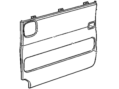 GM 15131436 Panel Assembly, Rear Side Door Trim *Medium Duty Dark Ptr Ii