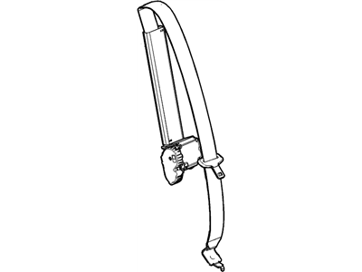 GM 23276315 Retractor Assembly, R/Center Seat Belt *Grey