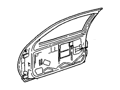 GM 22598403 Front Side Door Outer Panel Assembly 22598403 GM Front Side Door Outer Panel Assembly Illustration 1 of 1
