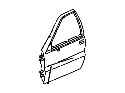 10282348 GM Front Side Door Assembly Illustration 1 of 1