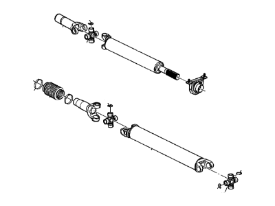 GM 15094629 Front & Rear Propeller Shaft Assembly