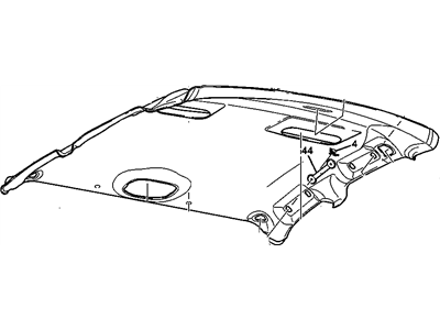 GM 88890250 Panel Asm,Headlining Trim *Shale