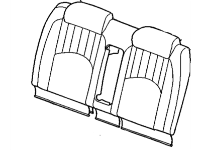 GM 16799123 COVER, Rear Seat Back