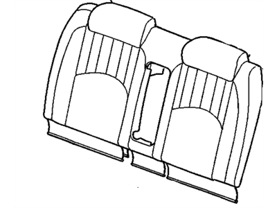 GM 16799125 COVER, Rear Seat Back