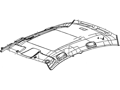 GM 19328956 Panel Asm,Headlining Trim *Ti*Titanium